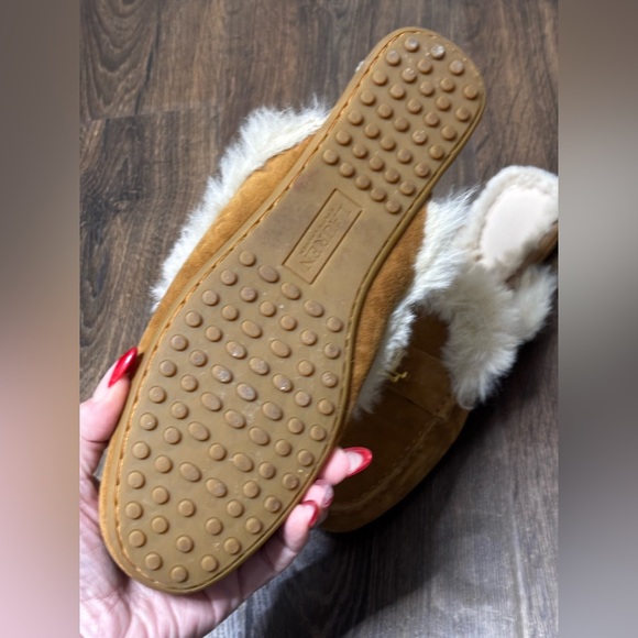 Ralph Lauren Women's Brown Suede Fur-Lined Mules size 9 - Picture 6 of 6